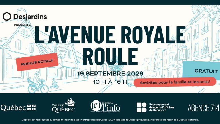 L'avenue Royale roule, 19 septembre 2026, 10 h à 16 h, Activités pour la famille et les amis! Gratuit