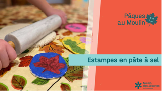 Pâques au moulin Estampes en pâte à sel