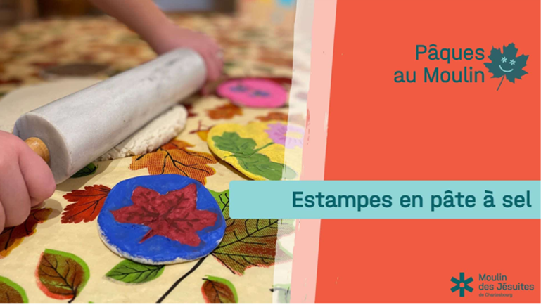 Pâques au moulin Estampes en pâte à sel