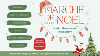 Marché de Noël 14 et 15 novembre 10 h à 16 h
