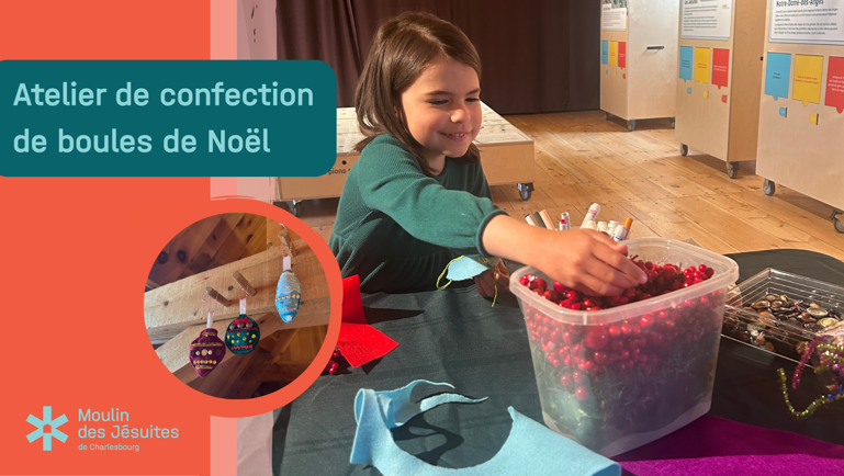 Atelier de confection de boules de Noël
